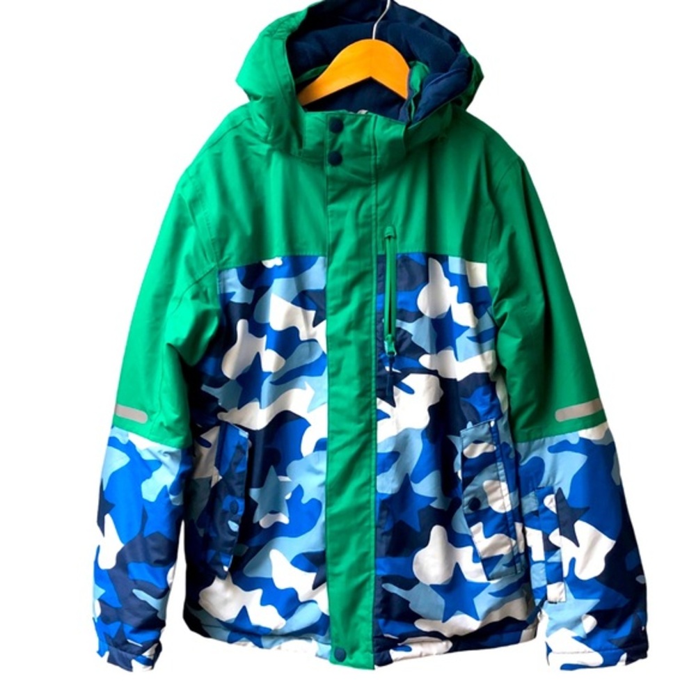 Mini Boden All Weather Big Kids Jacket || Camo